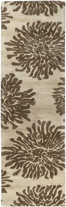 Surya Bombay Brown Runner 26 X 80 Area Rug BST493-268 800-36658 Image 0