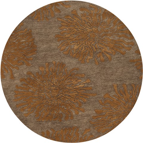Surya Bombay Orange Round 80 X 80 Area Rug BST495-8RD 800-36669 Image 0