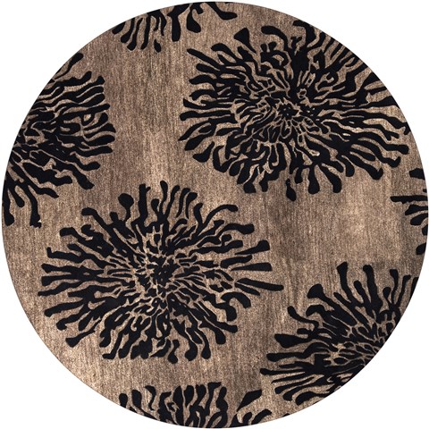 Surya Bombay Grey Round 80 X 80 Area Rug BST496-8RD 800-36676 Image 0