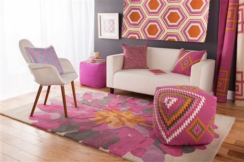 Surya Bombay Purple Runner 26 X 80 Area Rug BST529-268 800-36679 Image 2