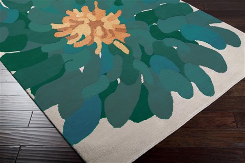Surya Bombay Green 33 X 53 Area Rug BST530-3353 800-36687 Image 1