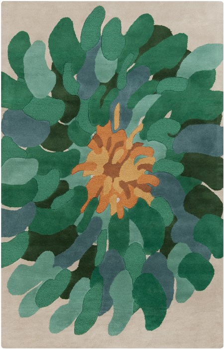 Surya Bombay Green 90 X 130 Area Rug BST530-913 800-36691 Image 0