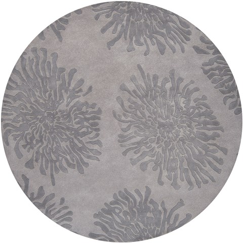 Surya Bombay Grey Round 80 X 80 Area Rug BST540-8RD 800-36704 Image 0