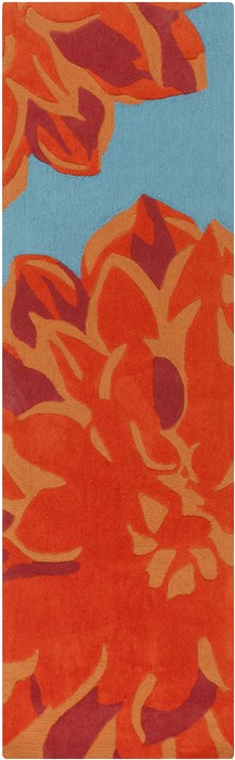 Surya Budding Orange Runner 26 X 80 Area Rug BUD2000-268 800-36707 Image 0
