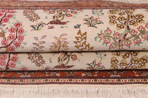 Qum Beige Hand Knotted 35 X 50 Area Rug 254-36753 Image 13