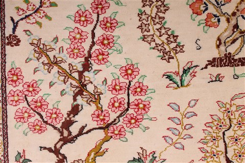 Qum Beige Hand Knotted 35 X 50 Area Rug 254-36753 Image 8