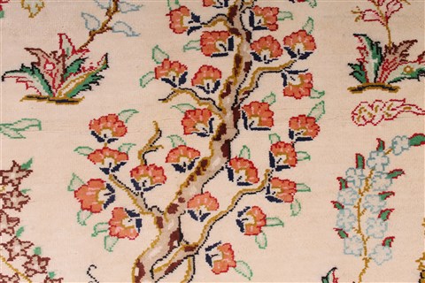 Qum Beige Hand Knotted 35 X 50 Area Rug 254-36753 Image 9