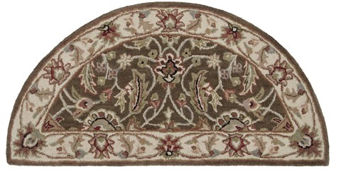 Surya Caesar Brown Half Round 20 X 40 Area Rug CAE1003-24HM 800-36806 Image 0