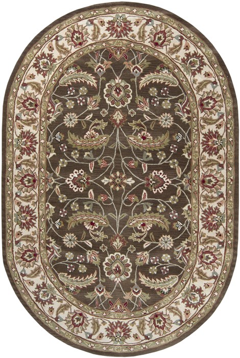 Surya Caesar Brown Oval 60 X 90 Area Rug CAE1003-69OV 800-36814 Image 0