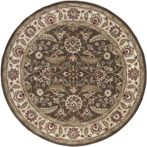 Surya Caesar Brown Round 99 X 99 Area Rug CAE1003-99RD 800-36823 Image 0