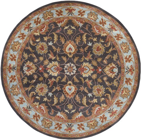 Surya Caesar Grey Round 99 X 99 Area Rug CAE1004-99RD 800-36846 Image 0