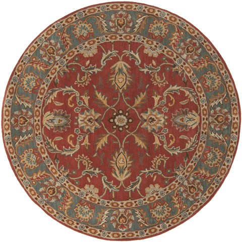 Surya Caesar Red Round 60 X 60 Area Rug CAE1007-6RD 800-36882 Image 0