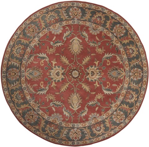 Surya Caesar Red Round 99 X 99 Area Rug CAE1007-99RD 800-36890 Image 0