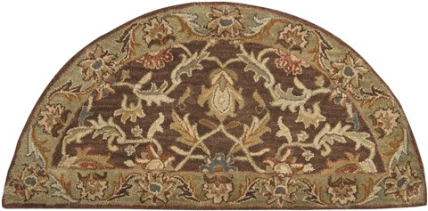 Surya Caesar Brown Half Round 20 X 40 Area Rug CAE1009-24HM 800-36895 Image 0