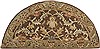 Surya Caesar Brown Half Round 20 X 40 Area Rug CAE1009-24HM 800-36895 Thumb 0