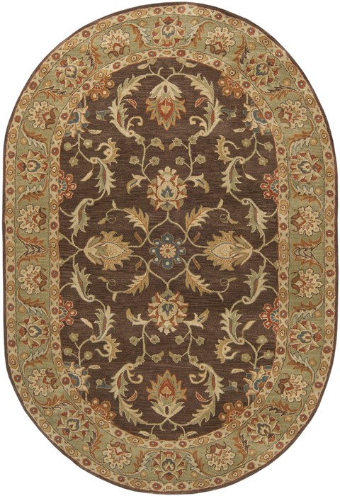Surya Caesar Brown Oval 80 X 100 Area Rug CAE1009-810OV 800-36907 Image 0