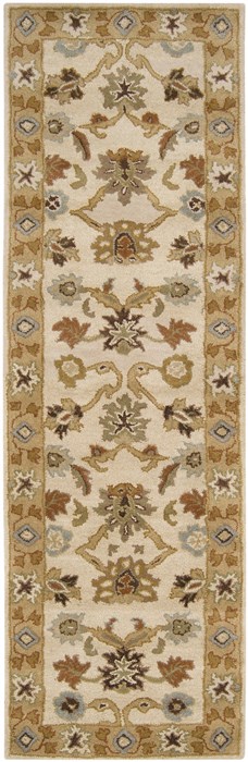 Surya Caesar White Runner 26 X 80 Area Rug CAE1010-268 800-36918 Image 0