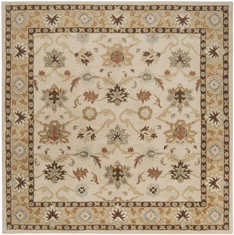 Surya Caesar White Square 99 X 99 Area Rug CAE1010-99SQ 800-36936 Image 0