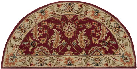 Surya Caesar Red Half Round 20 X 40 Area Rug CAE1022-24HM 800-36962 Image 0