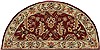 Surya Caesar Red Half Round 20 X 40 Area Rug CAE1022-24HM 800-36962 Thumb 0