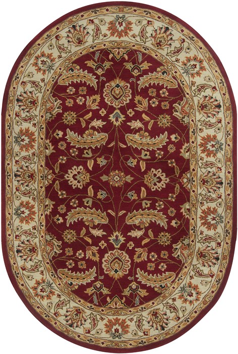 Surya Caesar Red Oval 60 X 90 Area Rug CAE1022-69OV 800-36970 Image 0