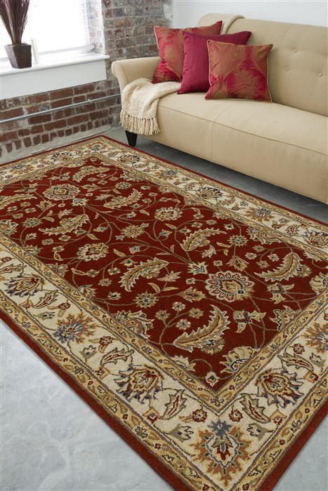 Surya Caesar Red Round 80 X 80 Area Rug CAE1022-8RD 800-36976 Image 2