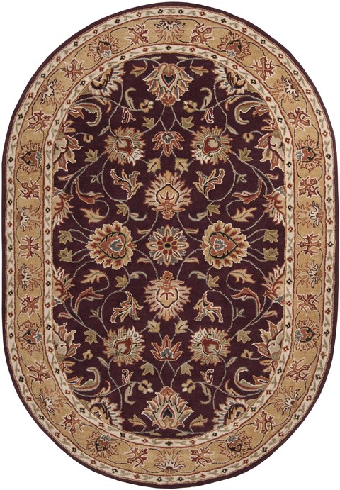 Surya Caesar Purple Oval 80 X 100 Area Rug CAE1024-810OV 800-36996 Image 0