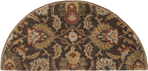 Surya Caesar Brown Half Round 20 X 40 Area Rug CAE1028-24HM 800-37028 Image 0