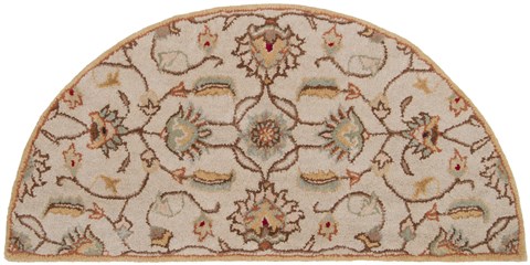 Surya Caesar White Half Round 20 X 40 Area Rug CAE1029-24HM 800-37051 Image 0