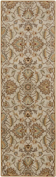 Surya Caesar White Runner 26 X 80 Area Rug CAE1029-268 800-37052 Image 0