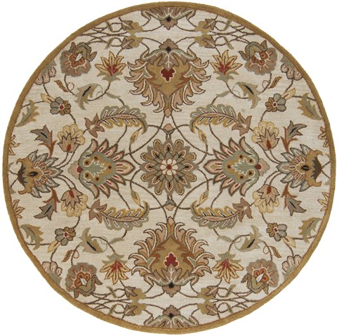 Surya Caesar White Round 60 X 60 Area Rug CAE1029-6RD 800-37060 Image 0