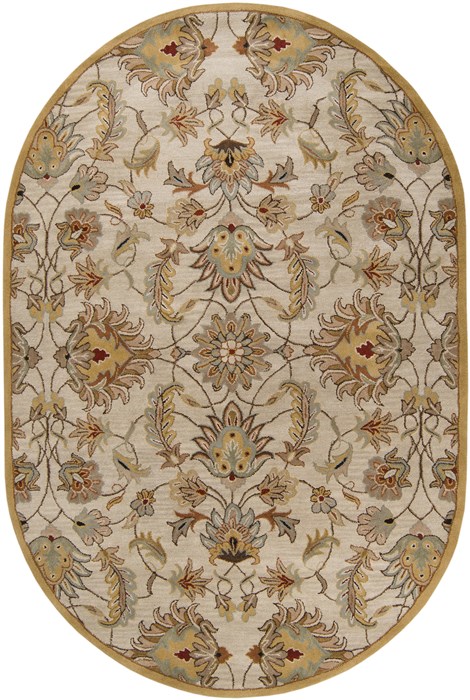 Surya Caesar White Oval 80 X 100 Area Rug CAE1029-810OV 800-37063 Image 0