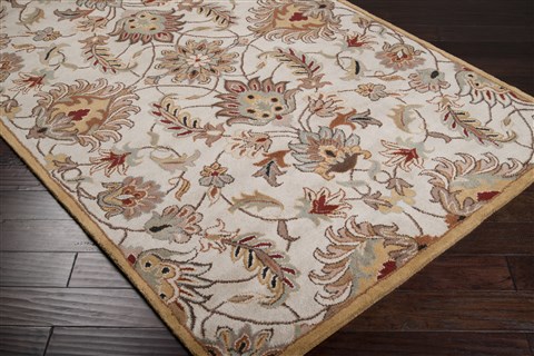 Surya Caesar White 80 X 110 Area Rug CAE1029-811 800-37064 Image 1