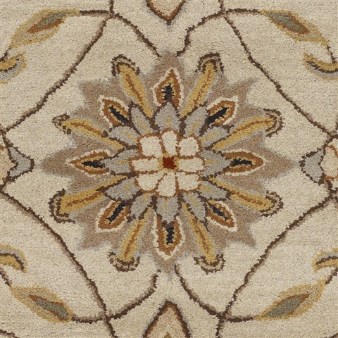Surya Caesar White Round 99 X 99 Area Rug CAE1029-99RD 800-37068 Image 1