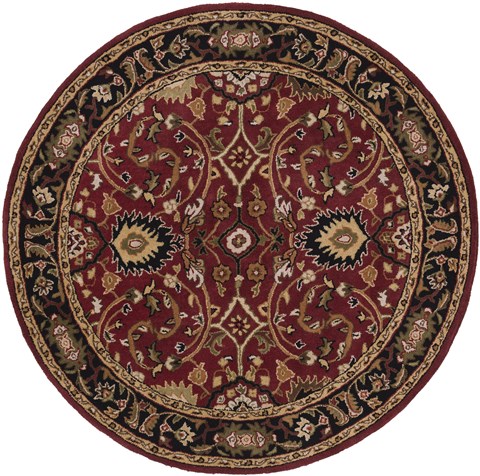 Surya Caesar Red Round 60 X 60 Area Rug CAE1031-6RD 800-37082 Image 0