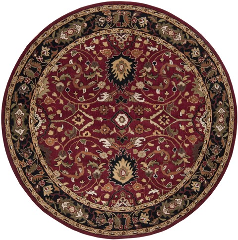 Surya Caesar Red Round 80 X 80 Area Rug CAE1031-8RD 800-37087 Image 0