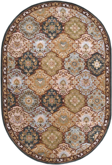 Surya Caesar Grey Oval 60 X 90 Area Rug CAE1032-69OV 800-37103 Image 0