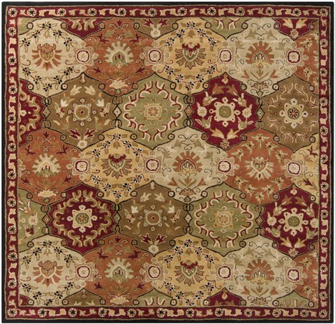 Surya Caesar Red Square 60 X 60 Area Rug CAE1034-6SQ 800-37149 Image 0