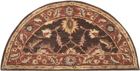 Surya Caesar Brown Half Round 20 X 40 Area Rug CAE1036-24HM 800-37161 Image 0