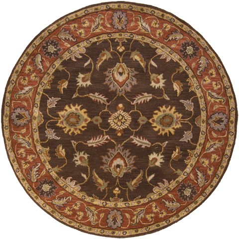 Surya Caesar Brown Round 40 X 40 Area Rug CAE1036-4RD 800-37165 Image 0