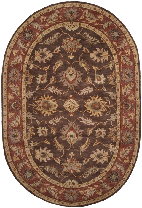 Surya Caesar Brown Oval 80 X 100 Area Rug CAE1036-810OV 800-37173 Image 0