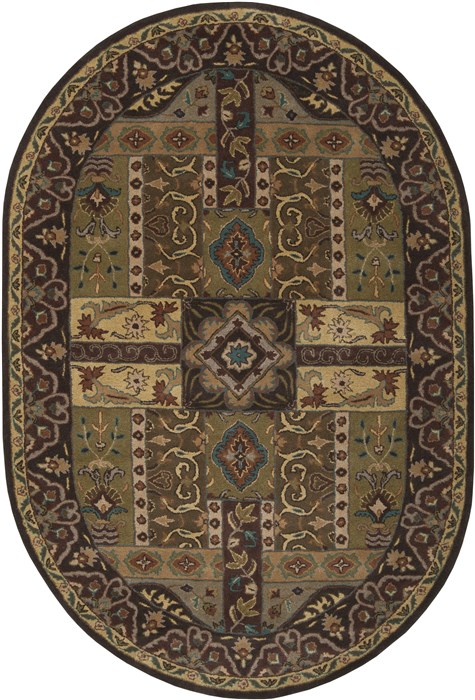 Surya Caesar Green Oval 60 X 90 Area Rug CAE1048-69OV 800-37191 Image 0