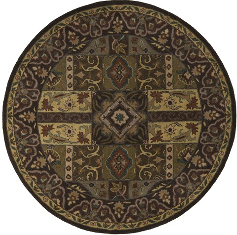Surya Caesar Green Round 60 X 60 Area Rug CAE1048-6RD 800-37192 Image 0