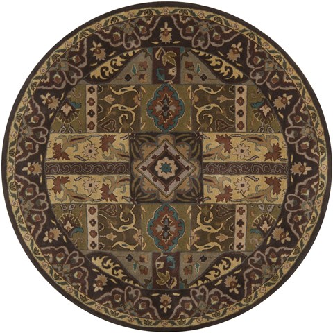 Surya Caesar Green Round 99 X 99 Area Rug CAE1048-99RD 800-37200 Image 0