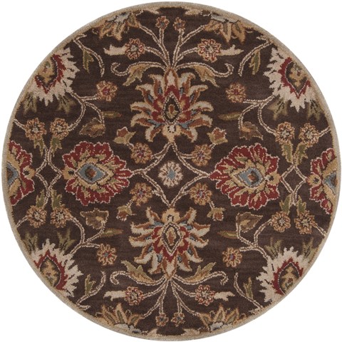 Surya Caesar Brown Round 60 X 60 Area Rug CAE1051-6RD 800-37214 Image 0