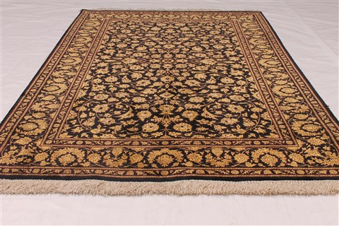 Qum Yellow Hand Knotted 33 X 411 Area Rug 254-37245 Image 1