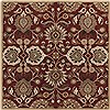 Surya Caesar Red Square 40 X 40 Area Rug CAE1061-4SQ 800-37277 Thumb 0