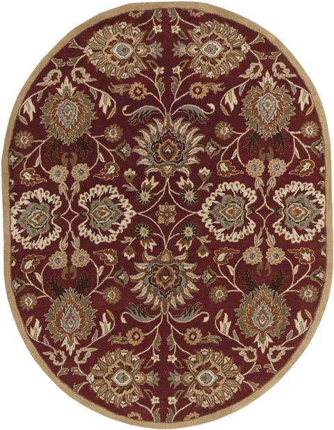 Surya Caesar Red Oval 60 X 90 Area Rug CAE1061-69OV 800-37280 Image 0