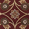 Surya Caesar Red Square 60 X 60 Area Rug CAE1061-6SQ 800-37282 Thumb 1