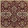 Surya Caesar Red Square 60 X 60 Area Rug CAE1061-6SQ 800-37282 Thumb 0